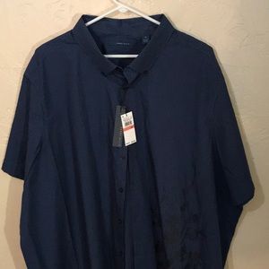 Perry Ellis NWT blue short sleeve shirt size 3X